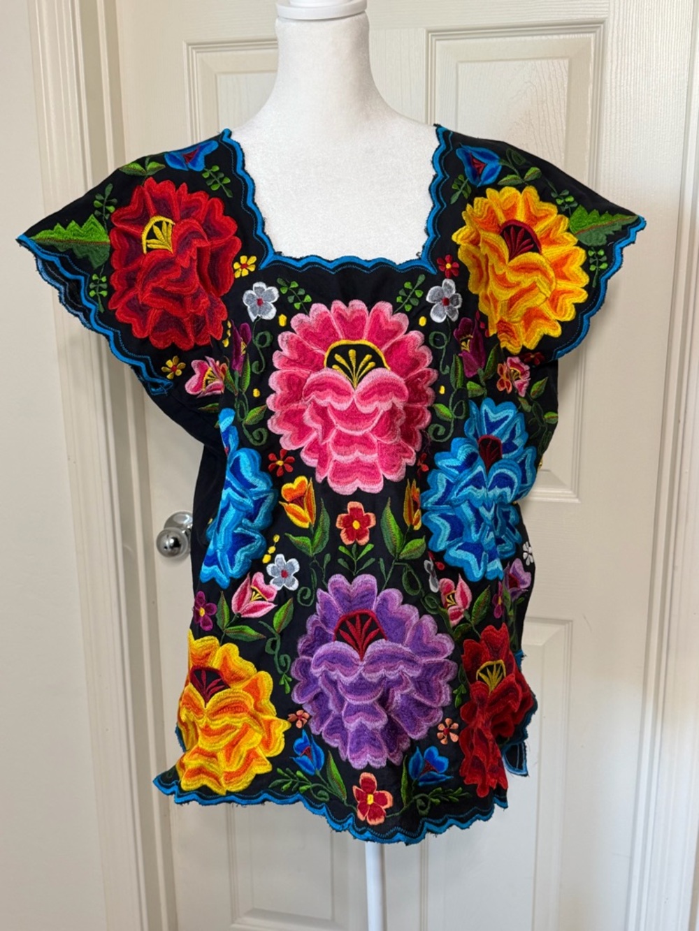 Mexican Blouse multy color Sz 16
